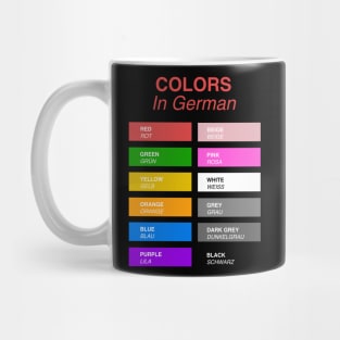 Colors in German Mug